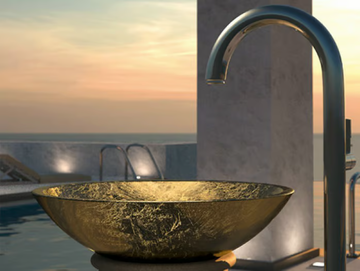 CIRCUS 50 - Countertop round washbasin by Glass Design - view 2